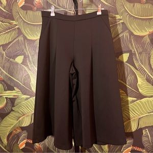 high waisted cropped wide leg pants.